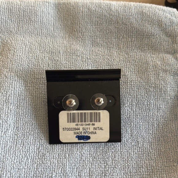 White House Black Market Silver Geometric Earrings-Brand New - Picture 3 of 3